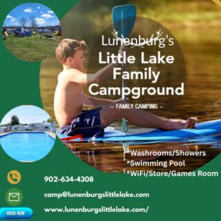 COANS Featured Campground: Lunenburg's Little Lake Family Campground

🌳 Big on nature, big on family fun! Lunenburg Little Lake Family Campground offers peaceful lakeside camping just minutes from Halifax.

Enjoy:
✅ Full-service RV/tent/Ready-to-camp sites
🏖️ Swimming Pool
🎉 Playground, family activities & games room
🐾 Pet-friendly so everyone can join the adventure!
👉 Laundru, Disposal site

Kick back, connect with nature, and make memories that last a lifetime.

🗓️ Open May – October
🌐 Book now: https://app.fireflyreservations.com/Reserve/Property/LunenburgsLittleLake?holdExpired=False

🔗 Find more family adventures: campingnovascotia.com
Camp Local. Camp Nova Scotia.
#NovaScotiaCamping #COANS #CampLocalCampNovaScotia #LittleLakeFamilyCampground #ExploreNovaScotia #CampingLife #FamilyCamping