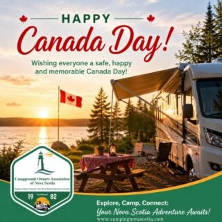Today, we celebrate this incredible country we are proud to call home, and the people who make our campgrounds such special places.

To our members, campers, and everyone exploring Nova Scotia, we wish you a safe, relaxing, and very Happy Canada Day!🍁

www.campingnovascotia.com
#CanadaDay #ExploreNovaScotia #CampInNovaScotia #COANS