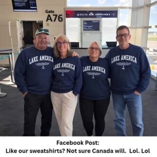 So, we hear some of our neighbours from Michigan are heading north to Halifax and wondering how Canadians are going to react to their new “Lake America” sweatshirts.

So, from COANS here, we would like to simply say — welcome to Canada!

Come experience some good old-fashioned Maritime hospitality. Enjoy our incredible scenery, meet some of the friendliest people anywhere, have a feed of fresh Maritime lobster, and enjoy a cold one with a few of us Canadians along the way.

You might even discover that despite everything going on between our two countries these days, Canadians and Americans still have a lot more in common than you might think. 

We hope Canada treats you well and you head home with some great memories and a good feeling about us Canucks.

Oh… and we’ll still be calling it Lake Ontario
