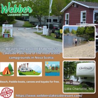 Featured COANS Campground: E&F Webber's Lakeside Resort

Nestled on the serene shores of Lake Charlotte, Webber's Lakeside Resort offers a family-friendly retreat with:​

👉RV & tent sites, cozy cabins, and fully serviced cottages​
👉Complimentary use of paddle boats, canoes, and kayaks​
👉Lifeguarded beach during July and August​
👉Full calendar of events and activities for all ages​

Whether you're seeking adventure on the water or relaxation by the campfire, Webber's provides the perfect lakeside getaway.​

🗓️ Open Season: May 9 – October 9​

 🌐 Book your spot now: webberslakesideresort.com 

Discover more COANS member campgrounds: campingnovascotia.com
Camp Local. Camp Nova Scotia.
 #NovaScotiaCamping #COANS #CampLocalCampNovaScotia #LakeCharlotteCamping #ExploreNovaScotia #CampingLife

Sources